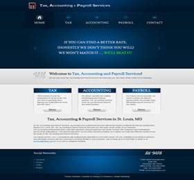 website design blue accounting
