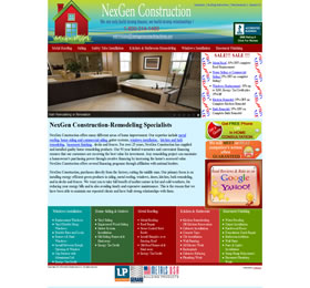 webna website design nexgen construction